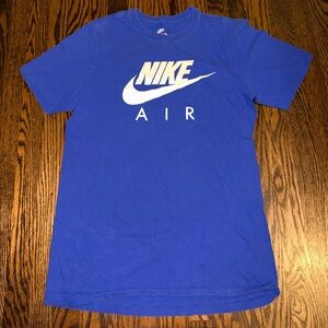 Nike Royal Blue Logo Crewneck T-Shirt